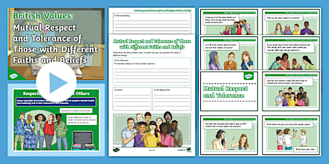 British Values Powerpoint Border KS2 British Values Activity Pack