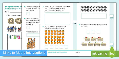 Year 2 Maths Ready-to-Progress Morning Starter: Multiplication and Division