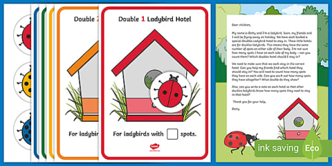 Double The Ladybird Spots Visual Aid