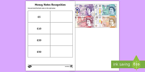 Money Notes Maths How Many Pounds? Maths Activity Sheets
