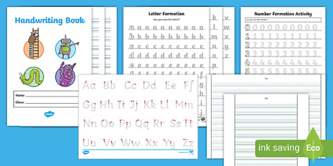 Reducing Handwriting Letter Formation Worksheets