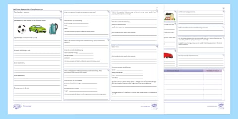 AQA Combined Science: Physics Unit 1 Energy Foundation Revision Mat