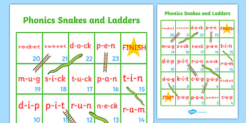 SATPIN Games - Phonics Read and Race Game