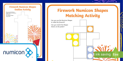 Bonfire Night 2D Shape Matching Activity