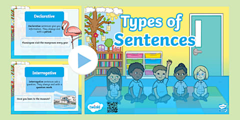 Types of Sentences Presentation - PowerPoint & Google Slides