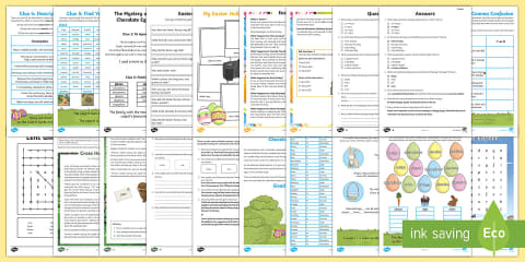 LKS2 Easter Maths Home Learning Bumper Pack