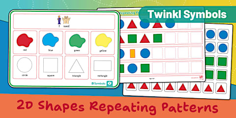 2D Shape Repeating Pattern Story Stone Image Cut Outs