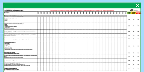 GCSE Maths Foundation Progression Checklist
