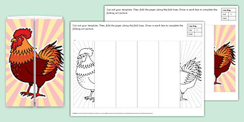 Owls Folding Writing Template
