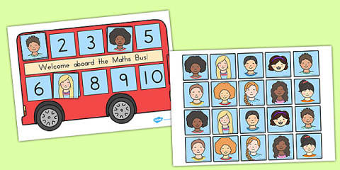 Pin the Wheels on the Bus Game