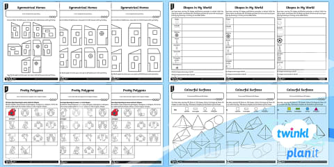 PlanIt Maths Year 2 Properties of Shapes Display Pack