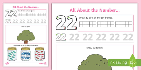 Learning Number 23 All About the Number 23 Worksheet