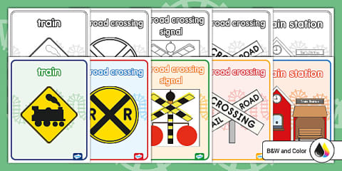 Train Station Dramatic Play Signs