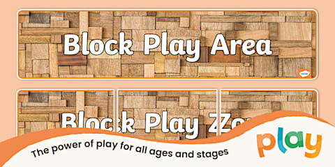 Block Play Area Display Banner