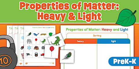 Heavy Light Activity Heavy or Light? Cut and Paste Sorting Activity