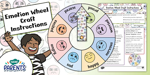 Emotion Chart Craft Foundation Phase Life Skills - Emotion Wheel Chart - Display Poster ...