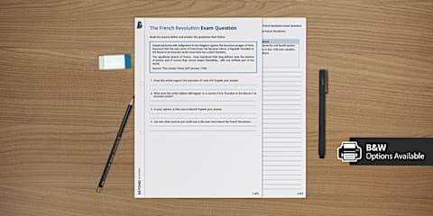 French Revolution Newspaper Writing Template