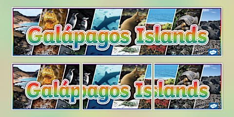 Galapagos Islands Map Poster
