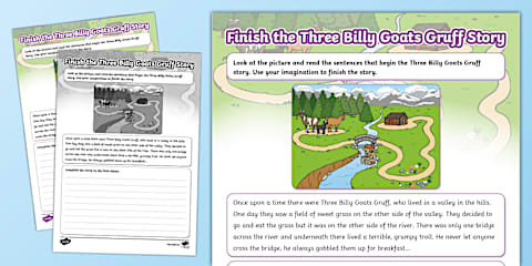 Finish the Finding Tale Story Writing Template