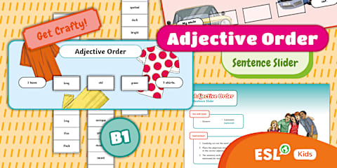 ESL Adjective Order Lesson [Kids, B1]