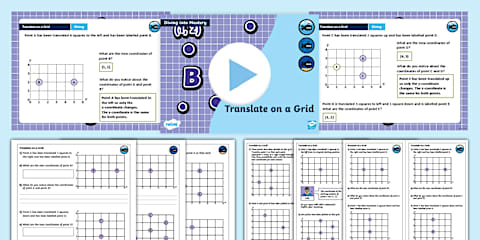 Year 4 Diving into Mastery: Step 5 Describe Translation on a Grid ...