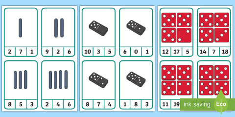 Finger Counting to 10 Peg Number Cards