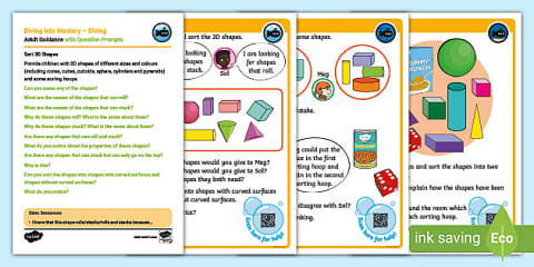 Year 1 Diving into Mastery: Step 5 Patterns with 2D and 3D Shapes ...