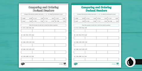 Comparing and Ordering Decimal Numbers PowerPoint Lesson