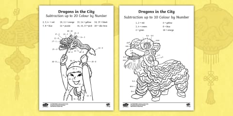 Dragons in the City: Chinese New Year Pencil Control Sheets