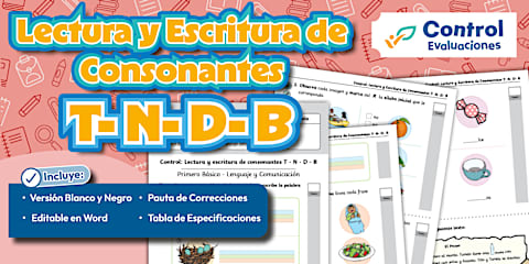 Cuadernillo: Las consonantes M P L T S D N F - Educación Infantil