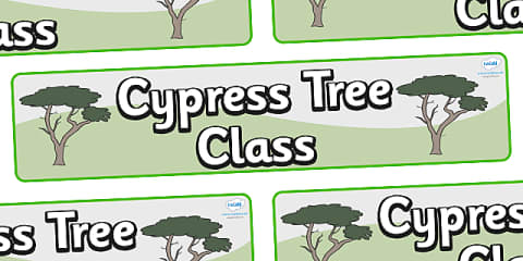 Rowan Tree Themed Classroom Display Banner