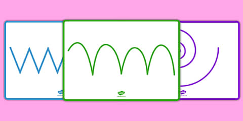 Sand Mark Making Patterns Sand Tray Pre-writing Pattern Cards