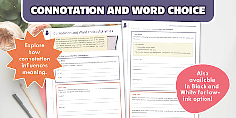 Sixth Grade Connotation and Denotation Lesson Pack