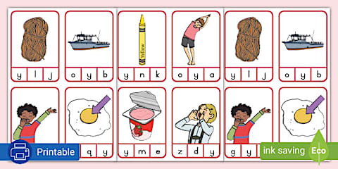Grade R Phonics: Letter w Peg Card