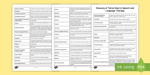 Children's Speech Development Parent and Carer Information Sheet