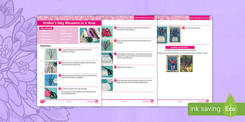 Mother's Day Mum Canvas Craft Instructions PowerPoint
