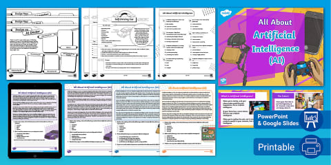 All About Artificial Intelligence (AI) Lesson Pack for 3rd-5th Grade