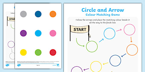 Visual Perception Colour Matching Worksheet