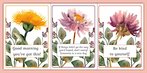 Wildflower Botanical Numbers 0-20 Display Poster