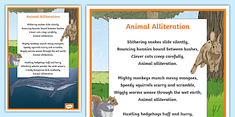 Spring Alliteration Poem Resource Pack