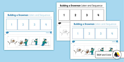 Label the Snowman Worksheet for PreK-K