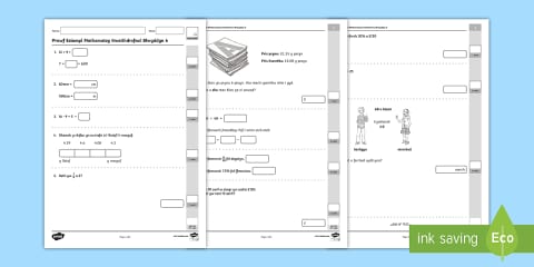 Mathamatig Beyond Cymru: CC4 Blwyddyn 7 Asesiad Mathemateg