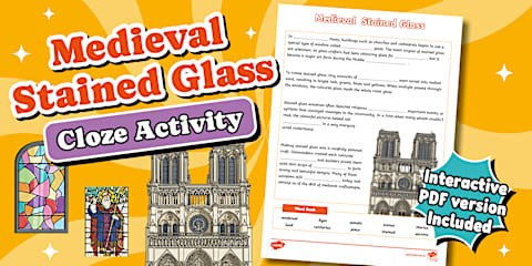 Natural vs Human-Made Glass Cloze Activity