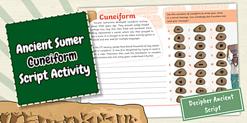 Ancient Sumer Era Map Activity