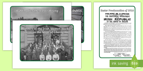 1916 Rising Dublin Map Display Poster