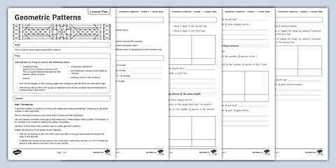Numeric Patterns with Fractions Activity Sheet