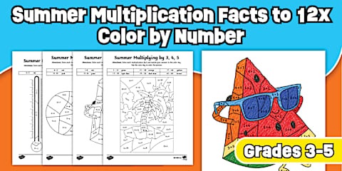 Two Digit Multiplication Math Sheets Cinco de Mayo Multiplication Facts to 12x Color by Number Worksheets ...