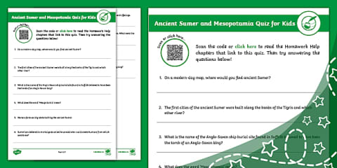 Ancient Sumer Era Map Activity