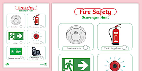 Fire Drill Steps Display Poster