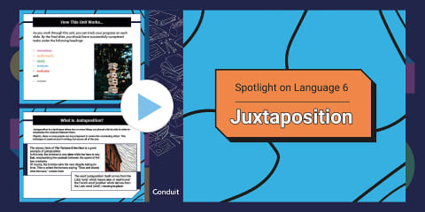 Finish the Juxtaposition Worksheet